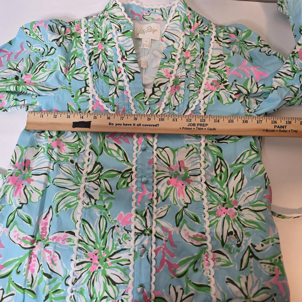 Lilly Pulitzer Womens Arletta Long Sleeve Dress Multicolor Son of a Bun Size 4 - Picture 12 of 16